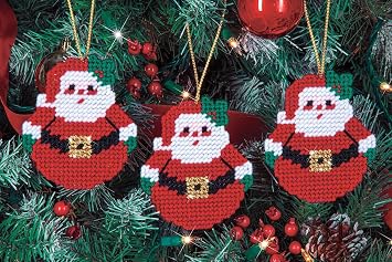 Mary Maxim Old St. Nick Plastic Canvas Ornaments Kit