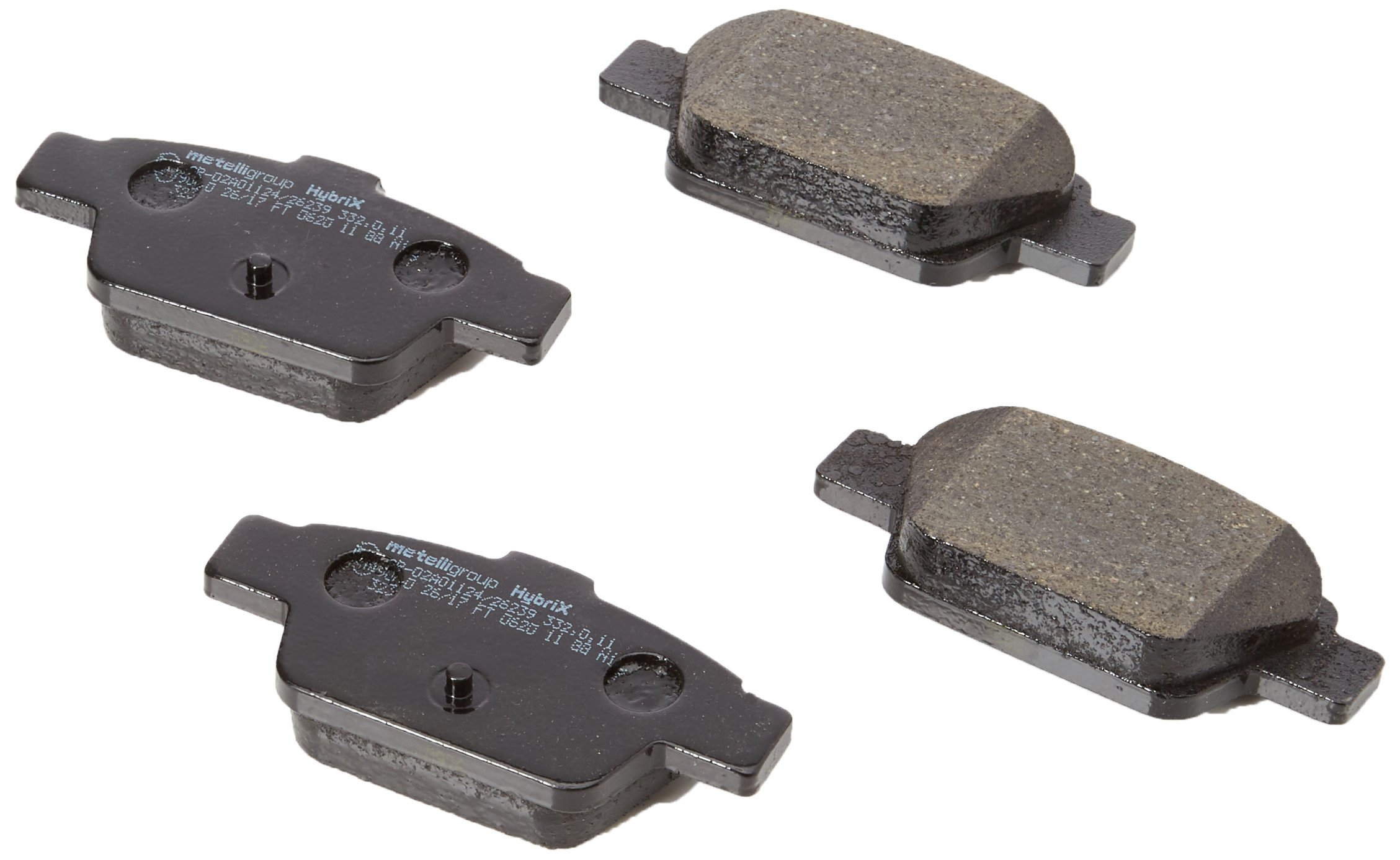 Metelligroup Grau 22-0323-0 Bremsbeläge, Made In Italy, Ersatzteile Für Autos, Ece R90-Zertifiziert, Kupferfrei