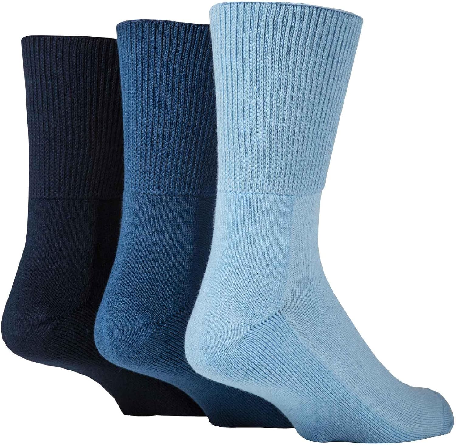 IOMI - Extra Wide Non Binding Bamboo Diabetic Socks for Men & Women | 3 Pack
