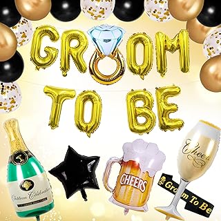 Bachelor Party Decorations for Men â€“ Bachelor Party Favors for Men â€“ Bachelor Party Supplies â€“ Bridegroom To Be Sash Balloon â€“ Bachelor Party Gifts Games Batchlor Party Decorations Funny Naughty