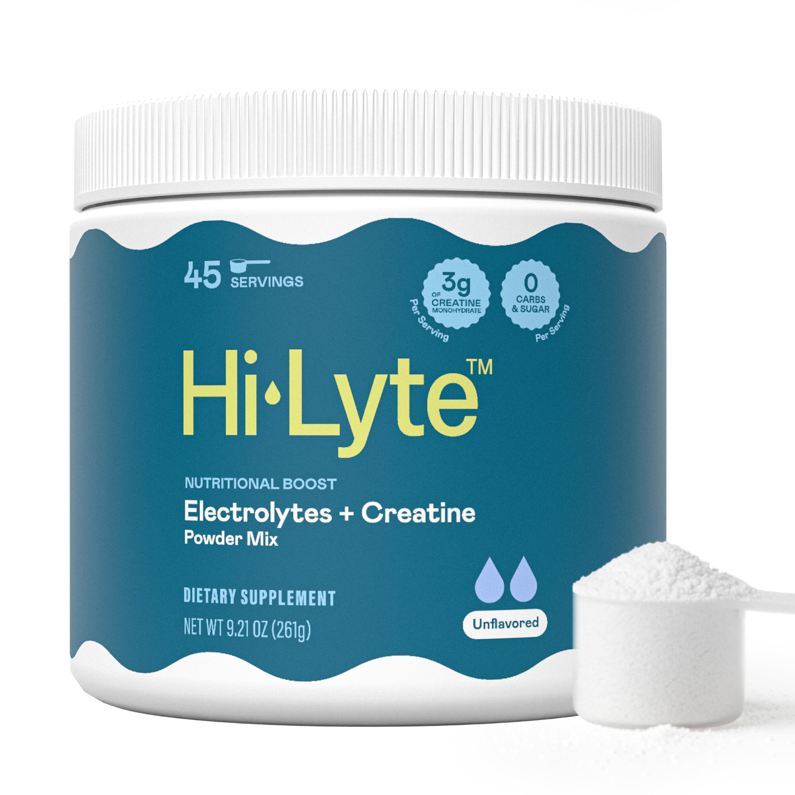 Hi-Lyte Suplemento de Eletrólitos com Creatina Monohidratada 3 g, 45 porções