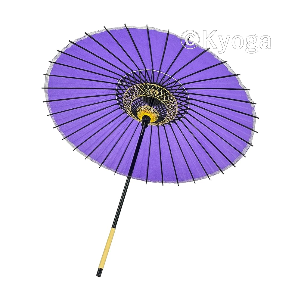 Amazon | 和傘 紙傘 1尺4寸 無地 継柄 踊り傘 (紫) | 和装小物 通販