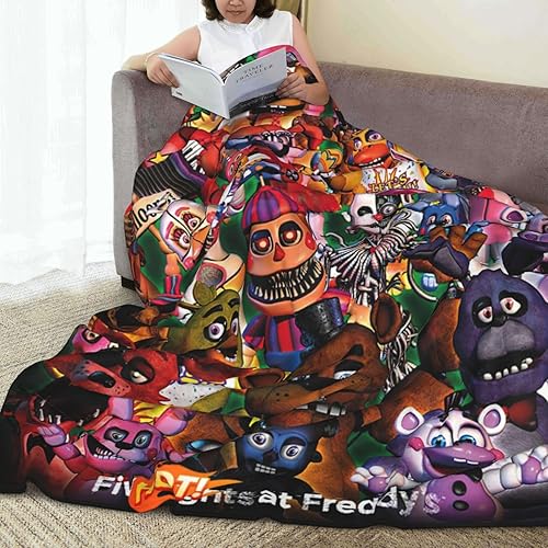 Miniatura 3 de Vorus Manta de franela con impresión 3D de anime, unisex, manta de felpa súper suave para ropa de cama y sofá D-50 x 40 pulgadas