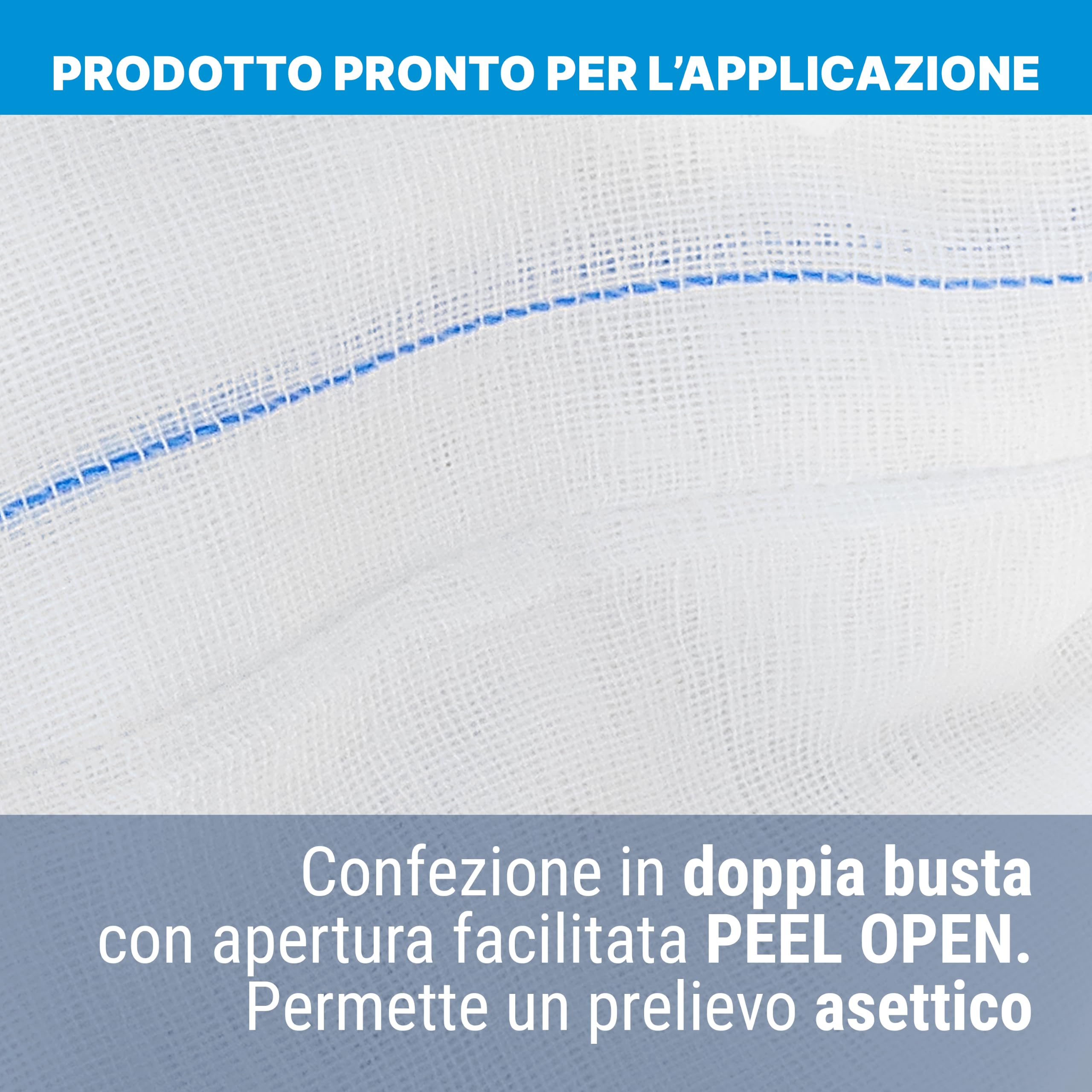 DEALFA 5 PCS Compresses de Gaze Laparotomie Stériles – 40x40 cm – 4 Couches avec Fil Radiopaque RX – Couleur Blanche – Double Enveloppe Stérile de 5 Unités – Lot de 5 Double Enveloppes