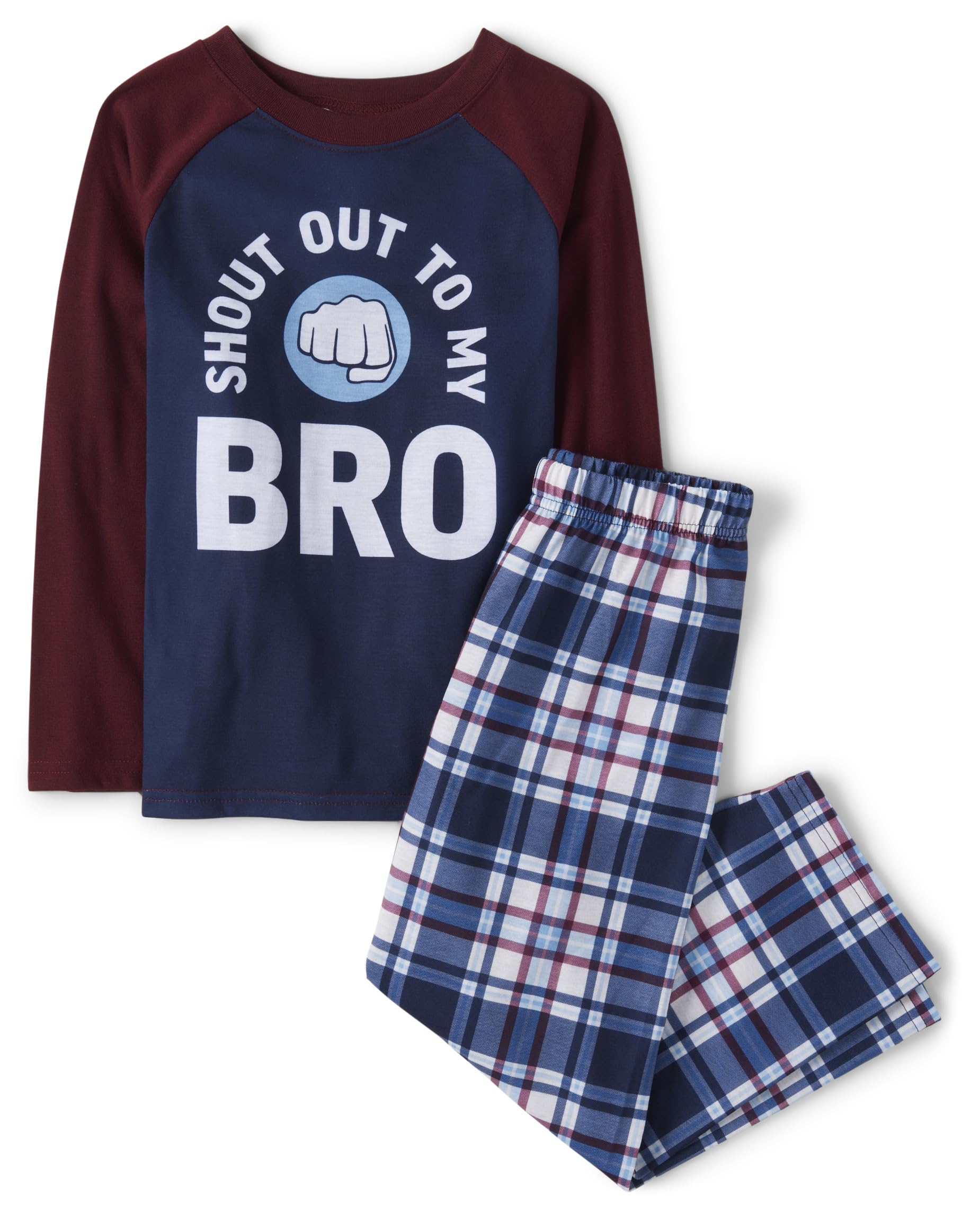 The Children's PlaceBoys' Long Sleeve Top and Pants 2 Piece Pajama Set