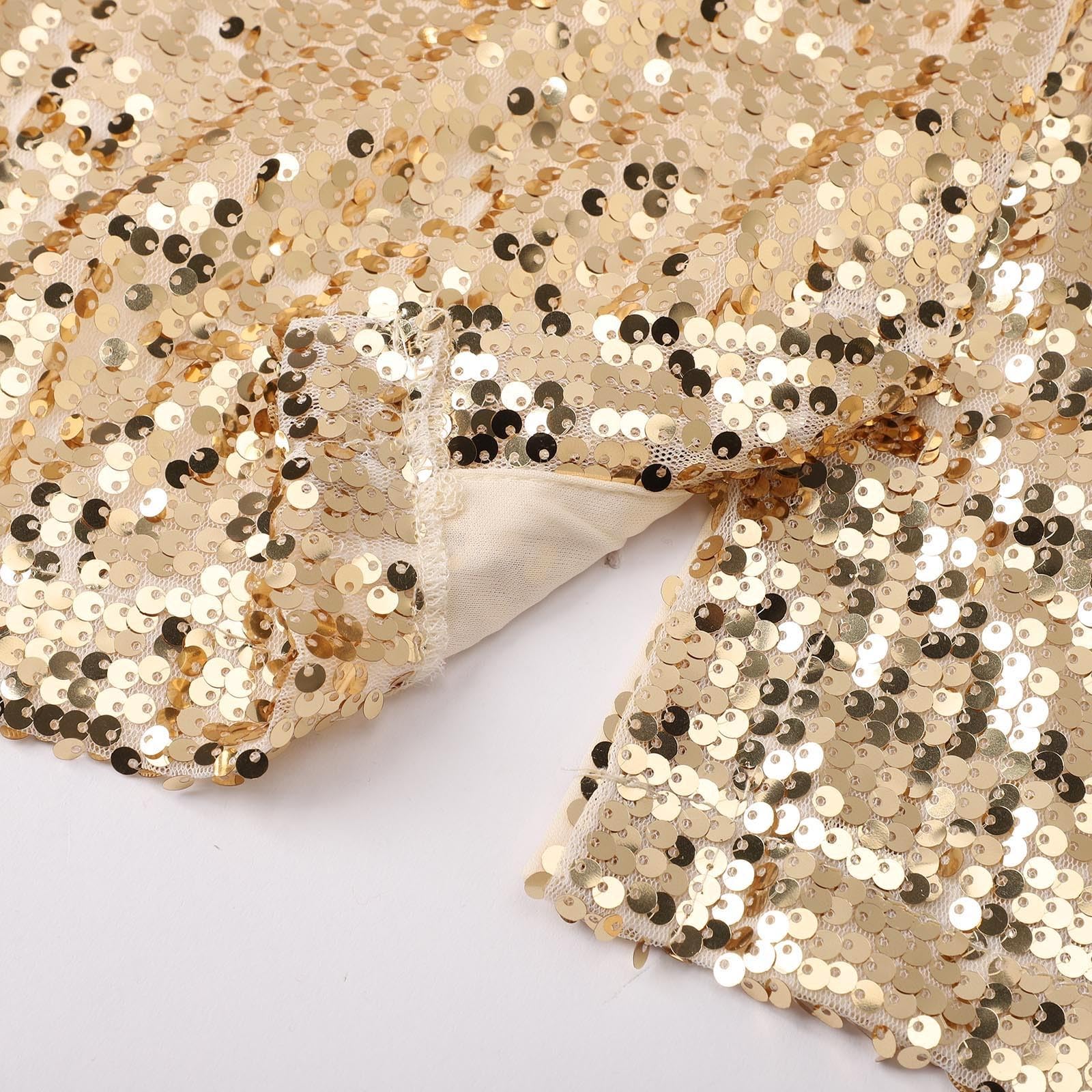 Generisch Giacca da donna con paillettes, aperta sul davanti, casual, a maniche lunghe, con tasca, elegante, per lavoratori professionali