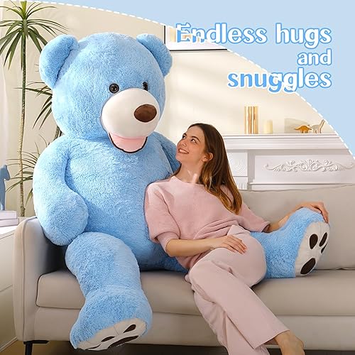 Vista 45 de MaoGoLan - Oso de peluche gigante para niñas Marrón