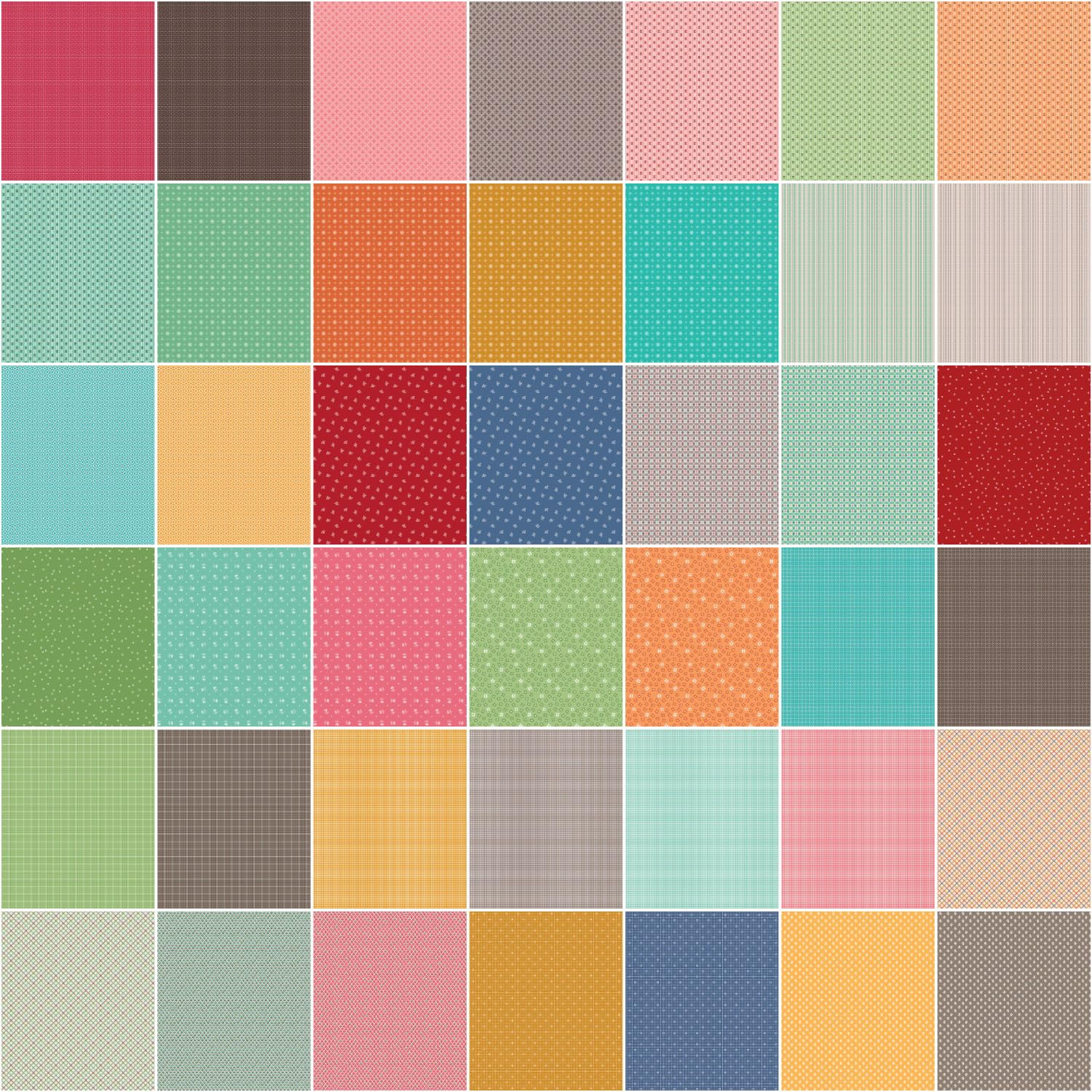 Riley Blake Precut Fabric Prim Fat Quarter Bundle, 42 Pcs. - Image 2