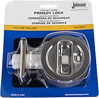 Vista 2 de Johnson Hardware Cerradura de privacidad para puerta de bolsillo de níquel