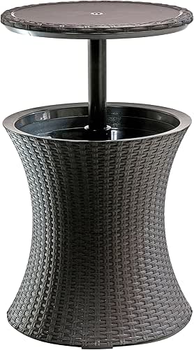 Keter Pacific Cool Bar Outdoor Patio Furniture and Hot Tub