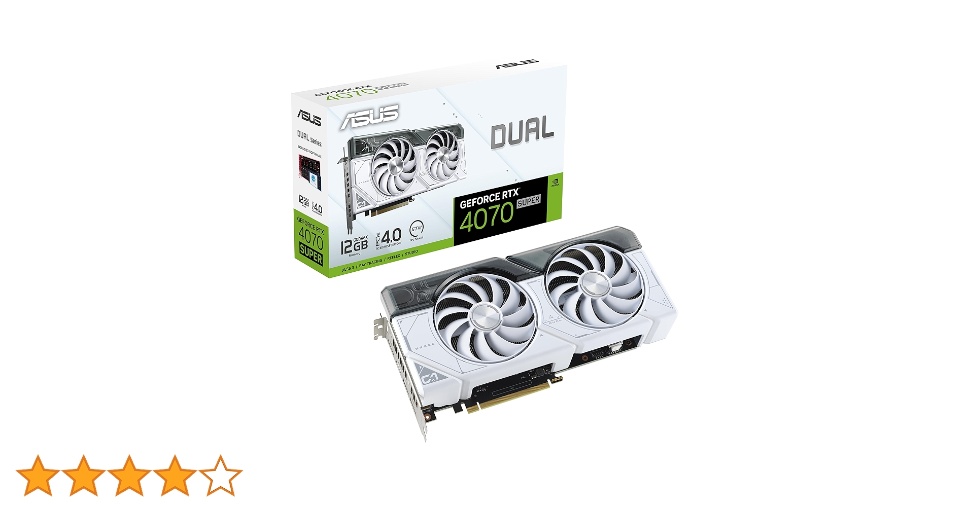 ASUS Dual GeForce RTX™ 4070 Super White Edition (PCIe 4.0