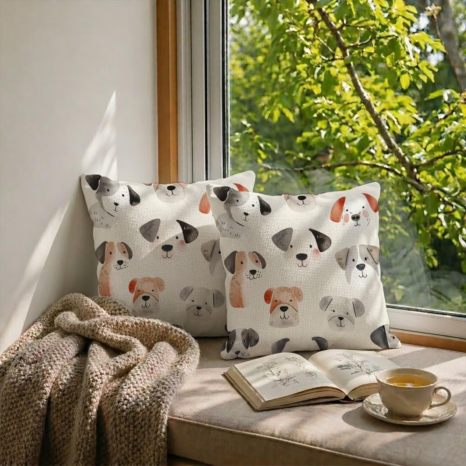 Taie decoratif extérieur étanche 60x60 et housse de coussin jardin