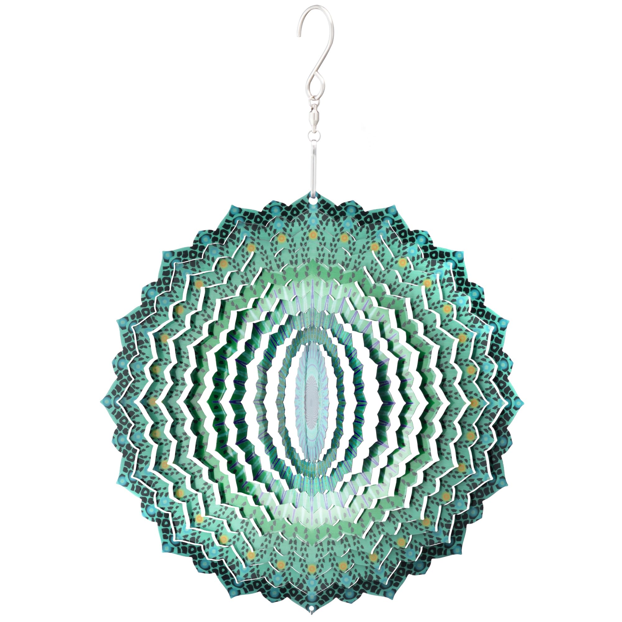 Navaris Garden Wind Spinner - Hanging Ornaments & Windmill Spinners - Kinetic Pinwheel Wind Mill - Outdoor Windmills for the Garden, Trees, Balcony for Men and Women