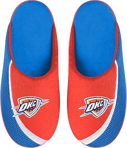 Miniatura 4 de FOCO Pantuflas NBA 2022 Big Logo Color Edge para hombre Golden State Warriors,Oklahoma City Thunder,Los Angeles Lakers,San Antonio Spurs,Milwaukee