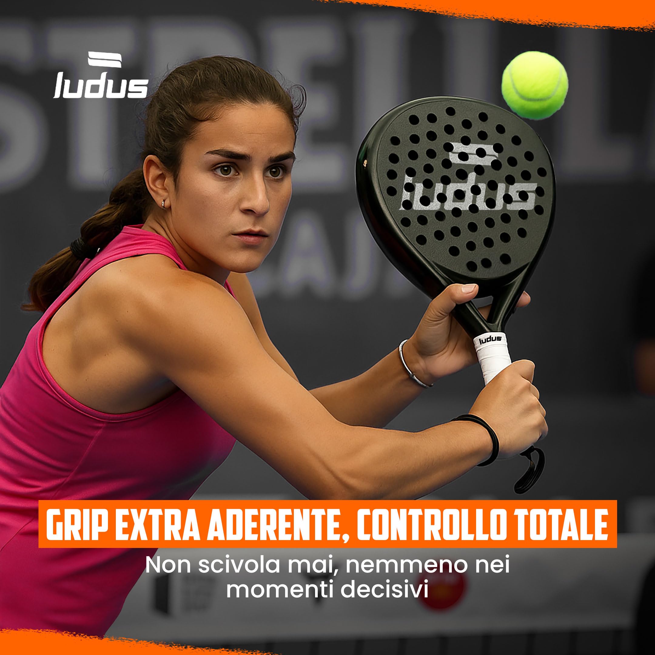 Ludus™ Overgrip Professionale Padel Extra Grip Appiccicoso | Impugnatura Antiscivolo e Assorbe Sudore | Set 4-6-12-30-60 Pezzi | Migliora Presa e Comfort per Racchette Padel Tennis