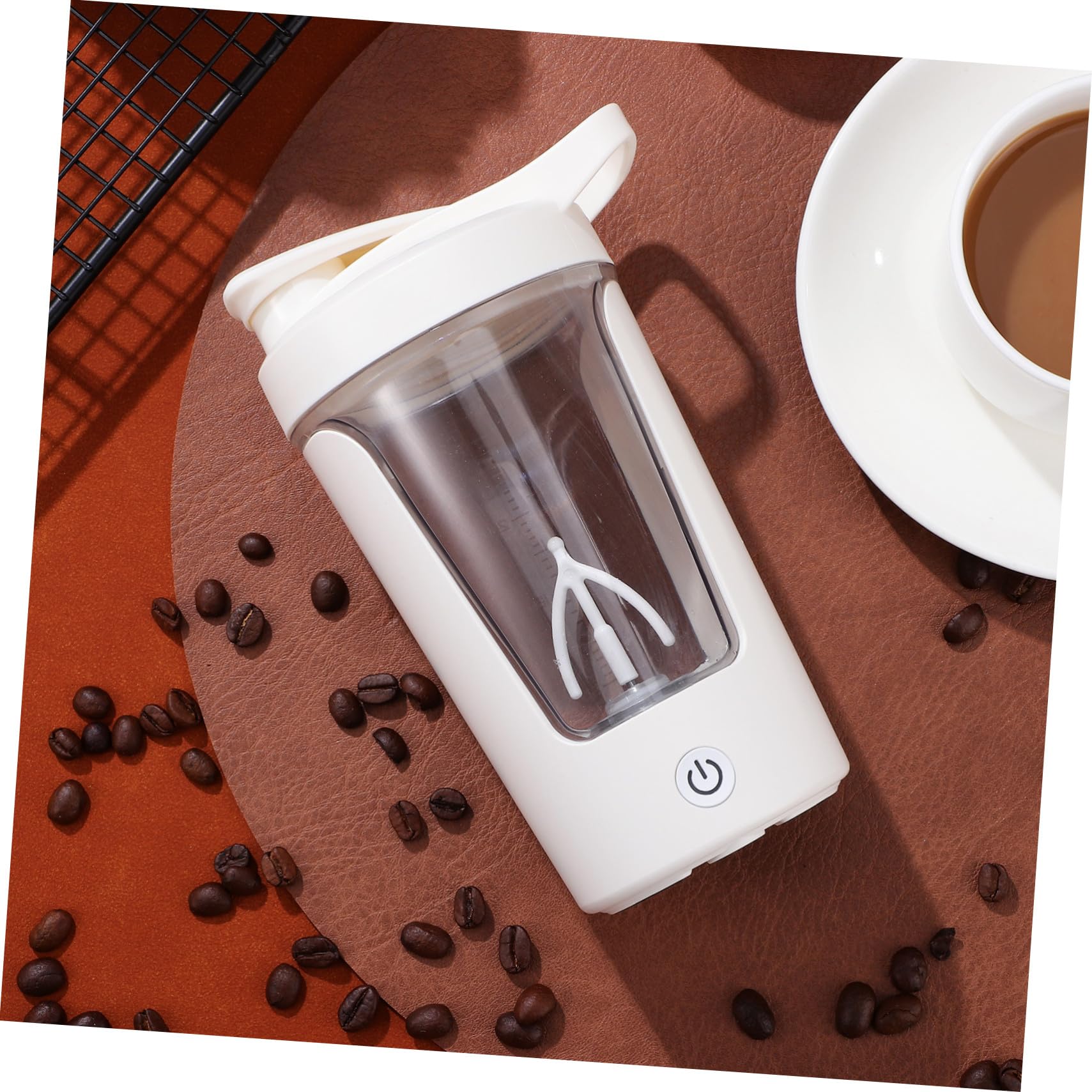 Bouteille Shaker Électrique Rechargeable PP et Abs Tasse à Café Automatique pour Protéines Mélangeur Portable à Agitation Homogène pour Boissons Protéinées et Soja