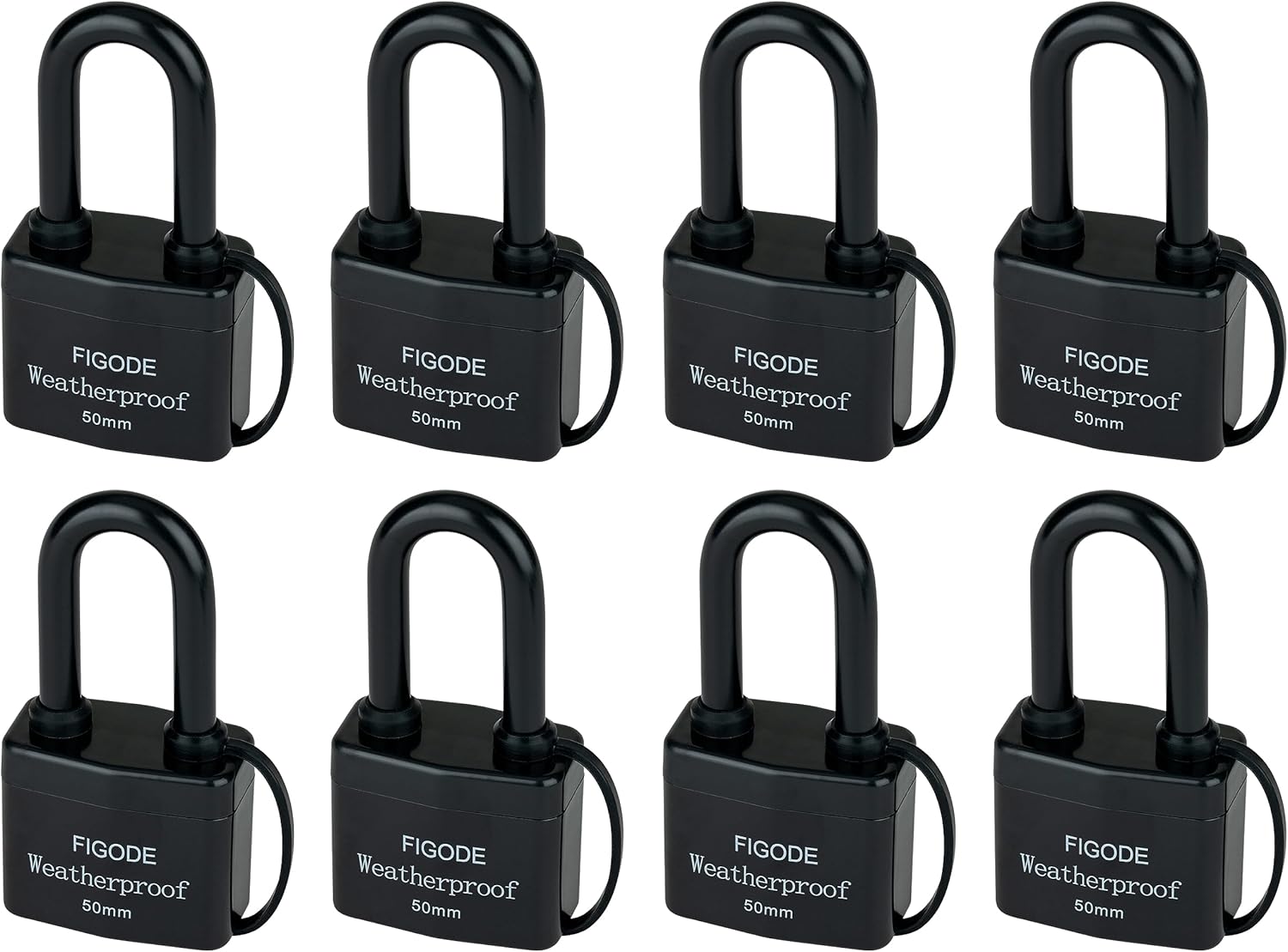 FIGODE® Keyed Alike Padlocks 8 Pack, 2.2 in. Wide, Heavy Duty