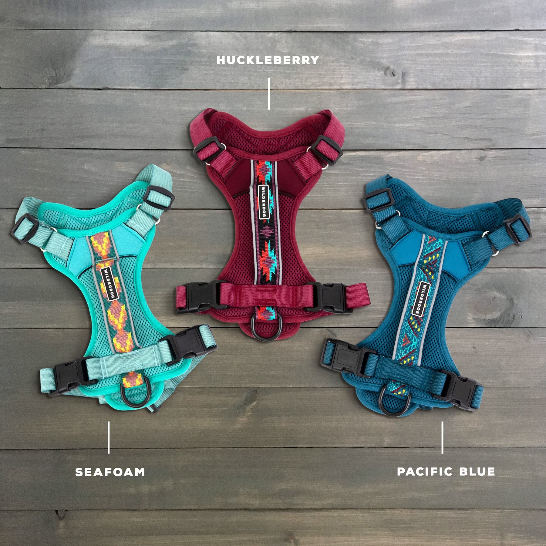 Wilderdog Lightweight Dog Harness with Reflective Straps - Small - Pacific Blue - Image 4