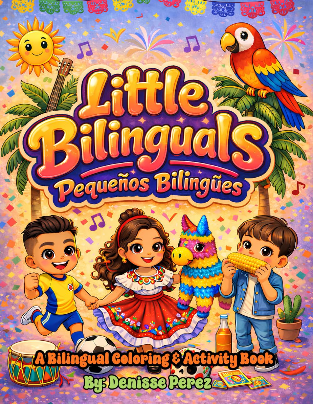 Little Bilinguals: Pequeños Bilingües: Bilingual Coloring Book for Kids | English & Spanish Learning Fun