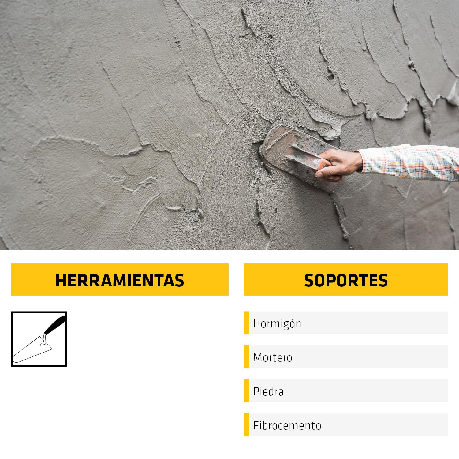 SIKA - Mortero impermeabilizante - Sika MonoTop-107 Plus ES - Gris - Uso en interior y exterior - Hormigón, mortero, piedra y fibrocemento - 10 kg