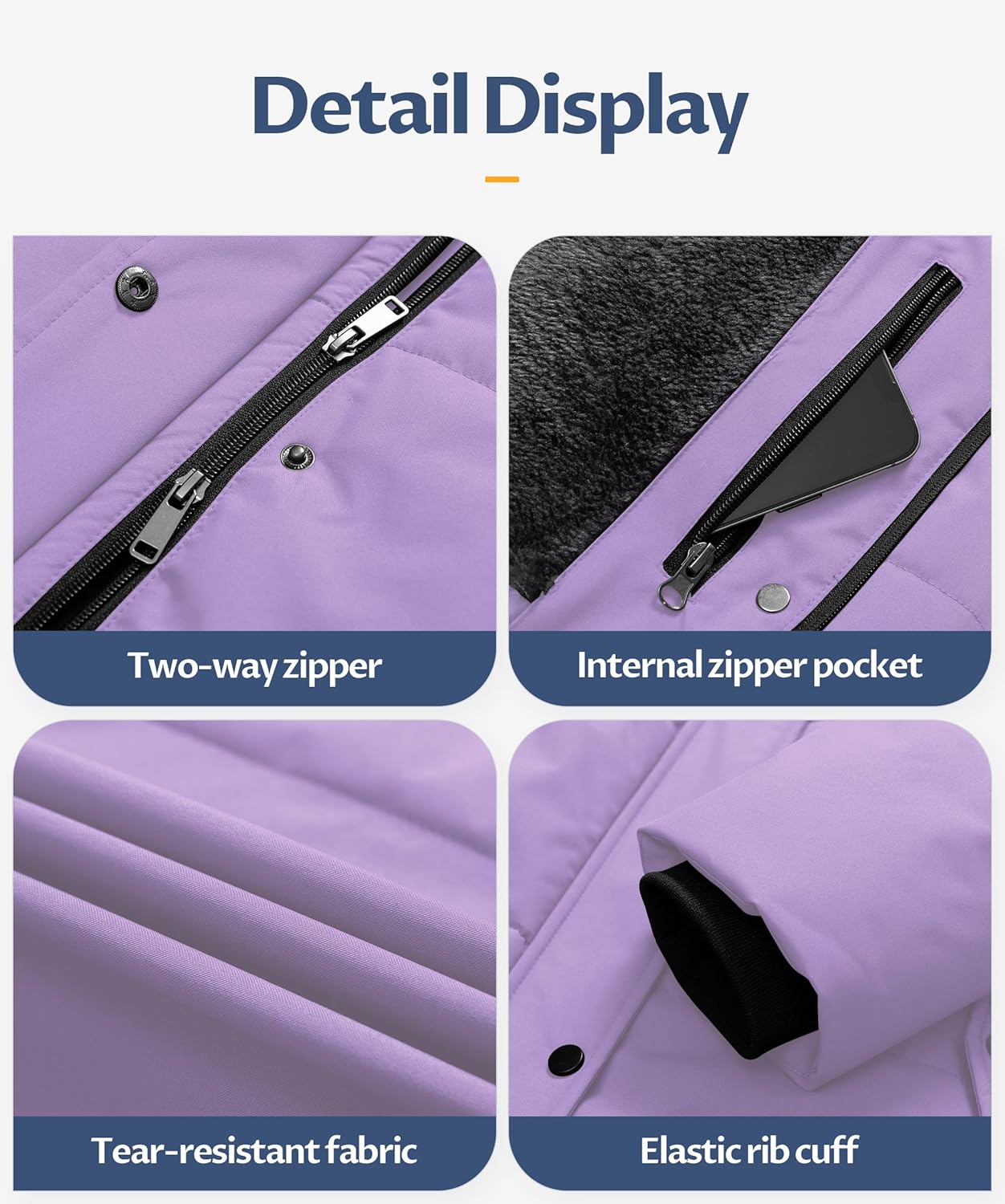 CREATMO US Women's Long Winter Coat Warm Waterproof Puffer Jacket Snow Quilted Bubble Parka with Hood - Image 7