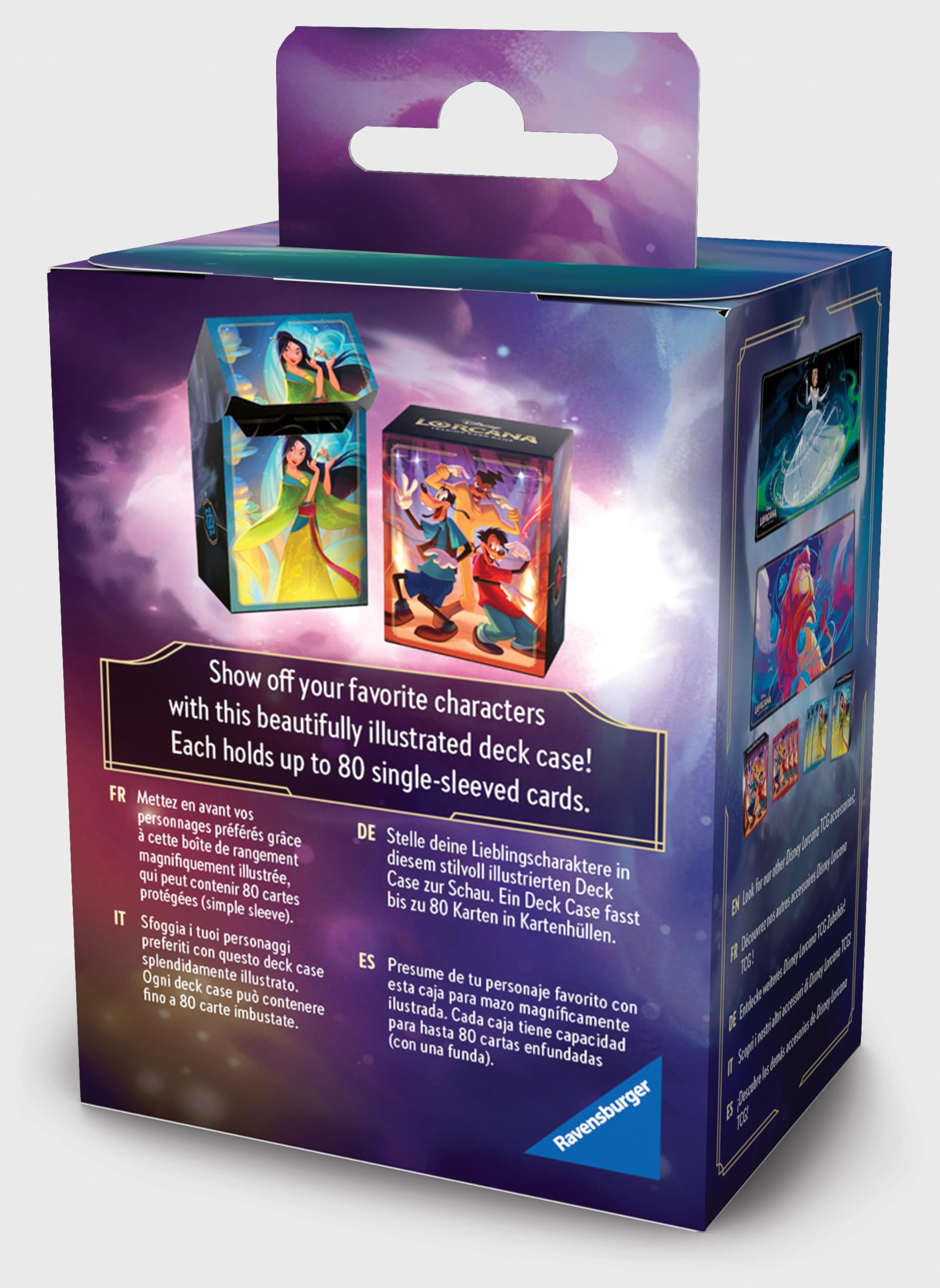 Amazon.com: Ravensburger Disney Lorcana TCG Deck Box Featuring
