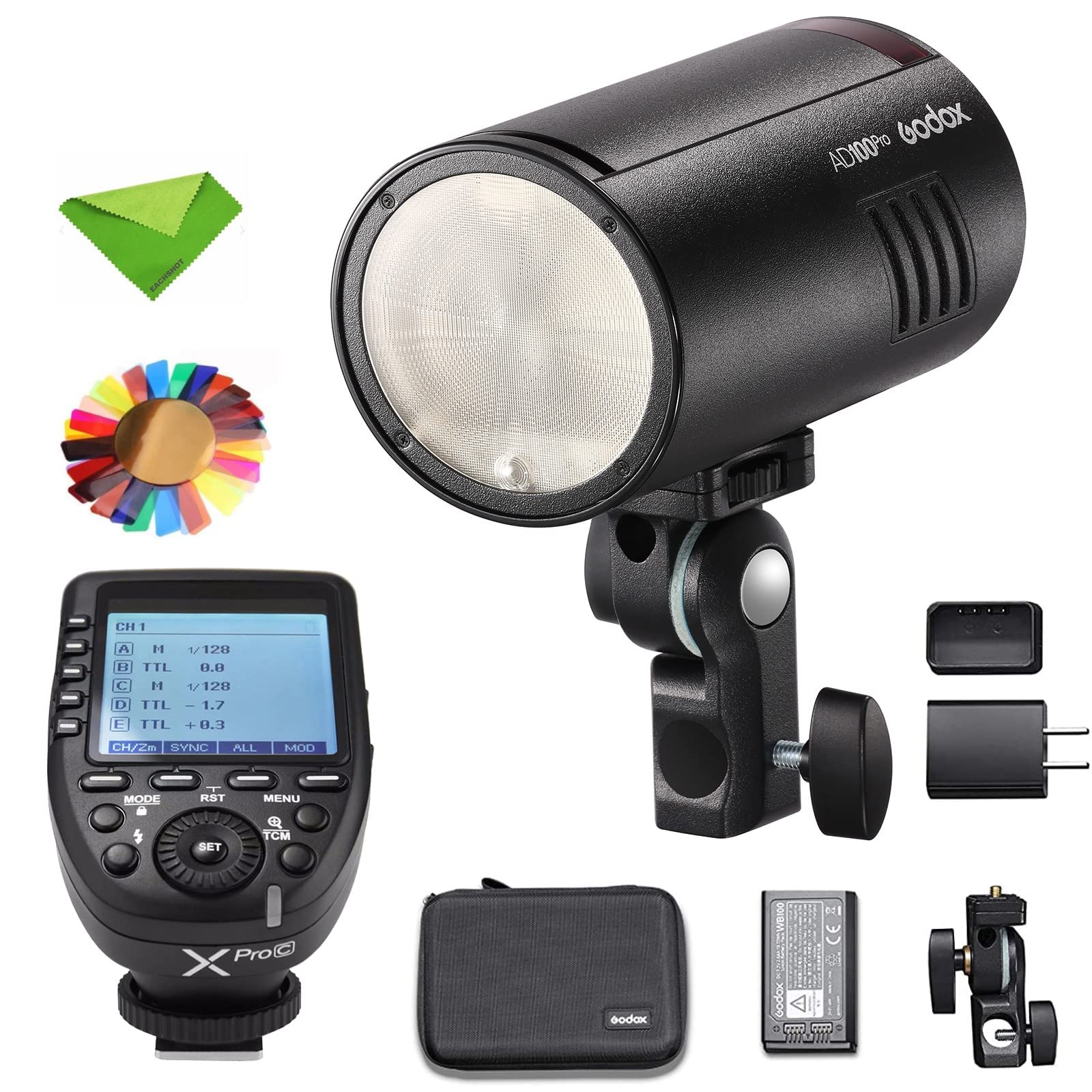 Amazon.com : Godox Flash AD100Pro AD100 Pro w/Xpro-C Flash Trigger 