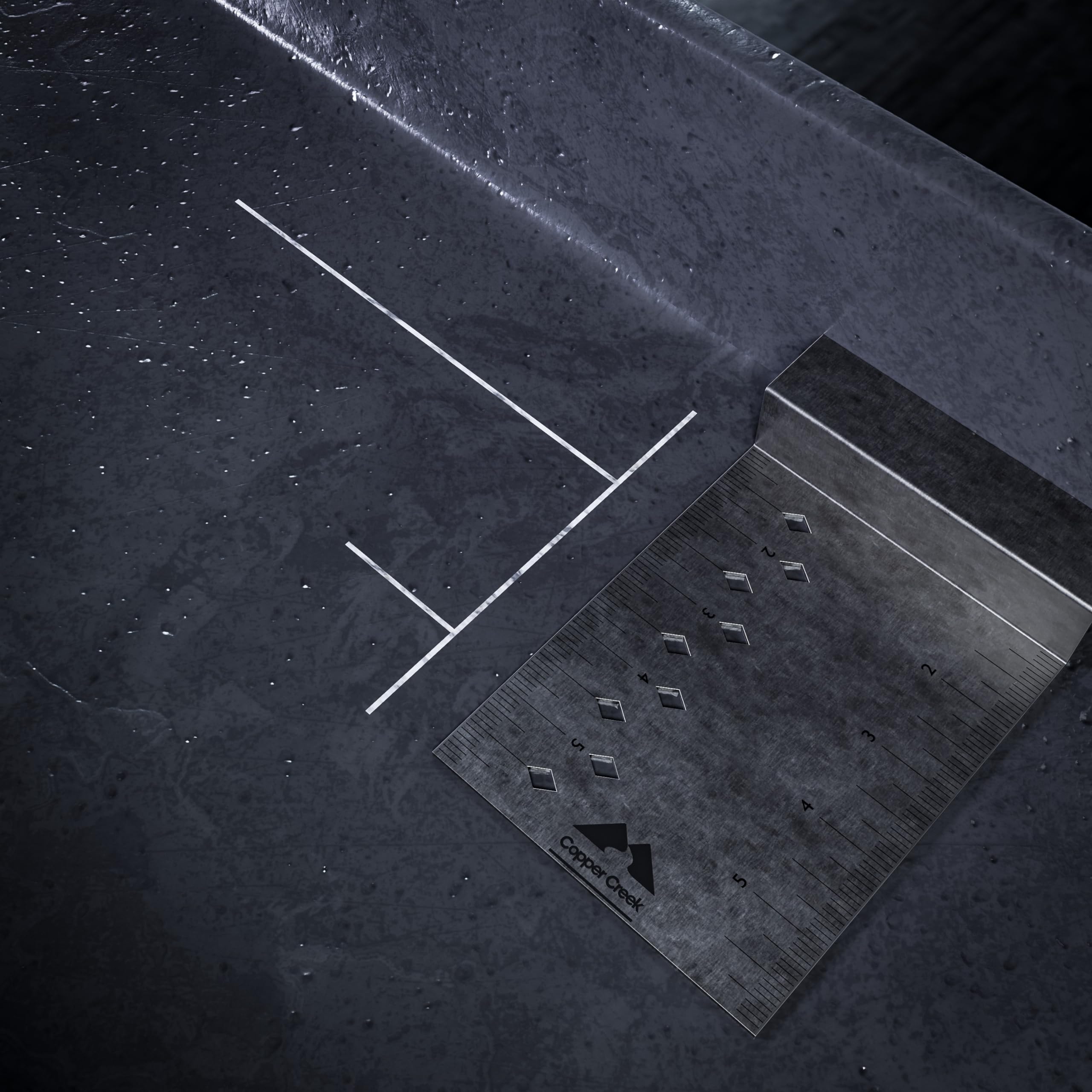 Copper Creek Beam Square, 6 inch Welders Layout Tool, Structural Steel Layout Tool for I Beams, H Beams, C Channel, Bent Plate- Streamlines Metal Fabrication- Number 1 Square for Welders.