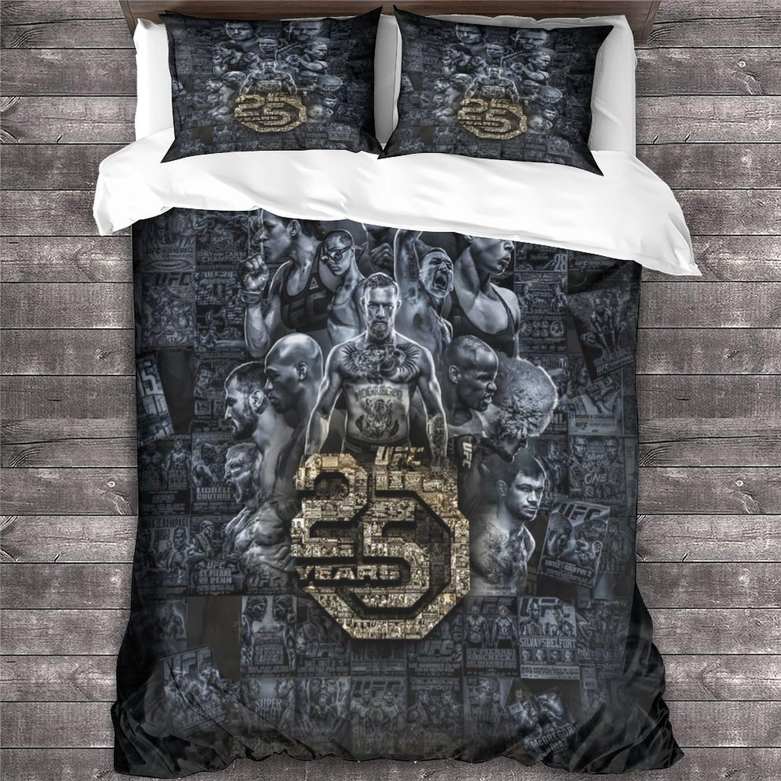 YTPONBCSTUG BOXING Bedding Set Boxing Duvet Cover Set Boxing Quilt Cover Soft Zipper with Pillowcase Double（200x200cm）