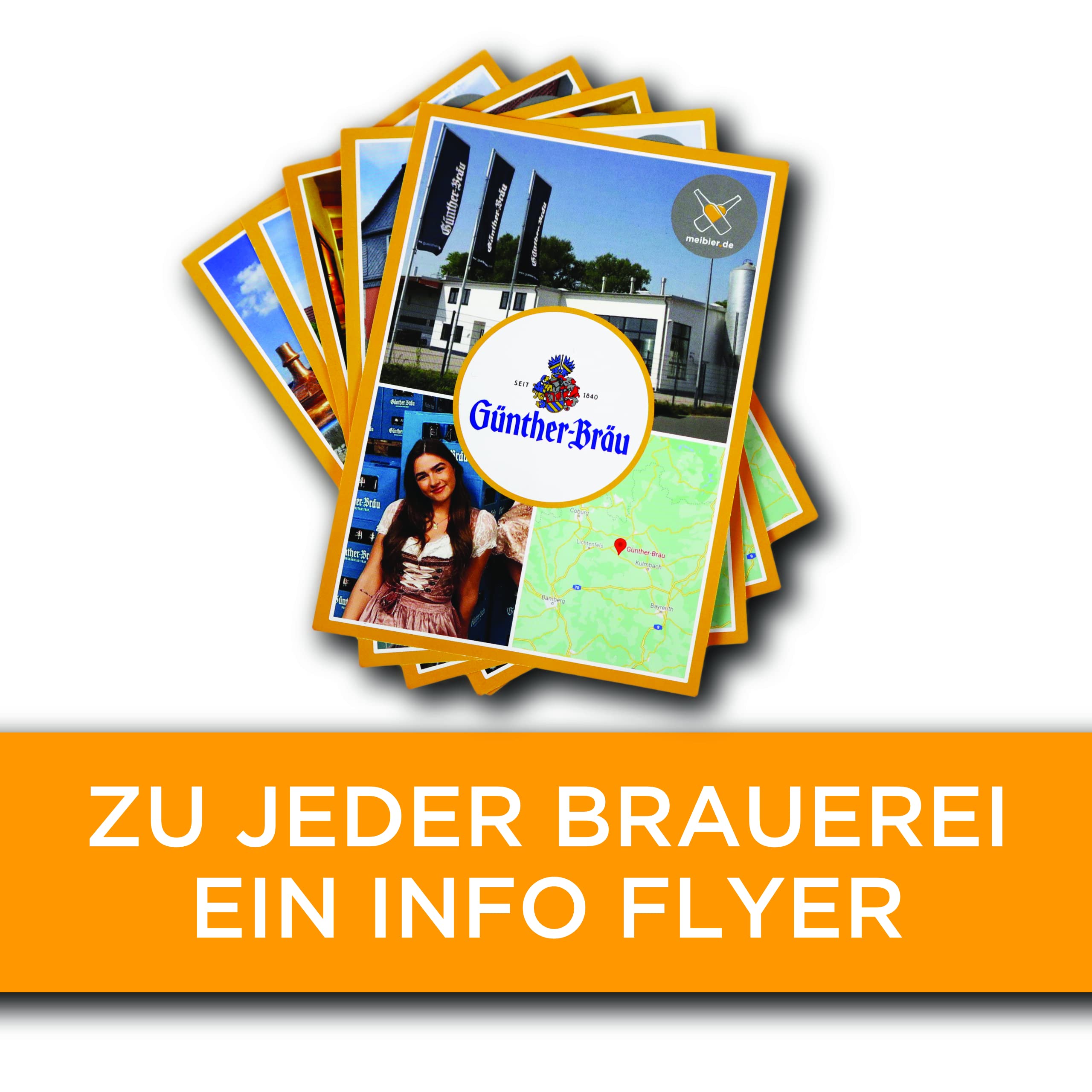 meibier© 11er Bier Box aus Franken #1 + Info Flyer,11x 0,5 Liter fränkisches Bier + meibier Willibecher + 3x Bierfilz, tolles Bier Geschenk, Bierbox, Bierpaket