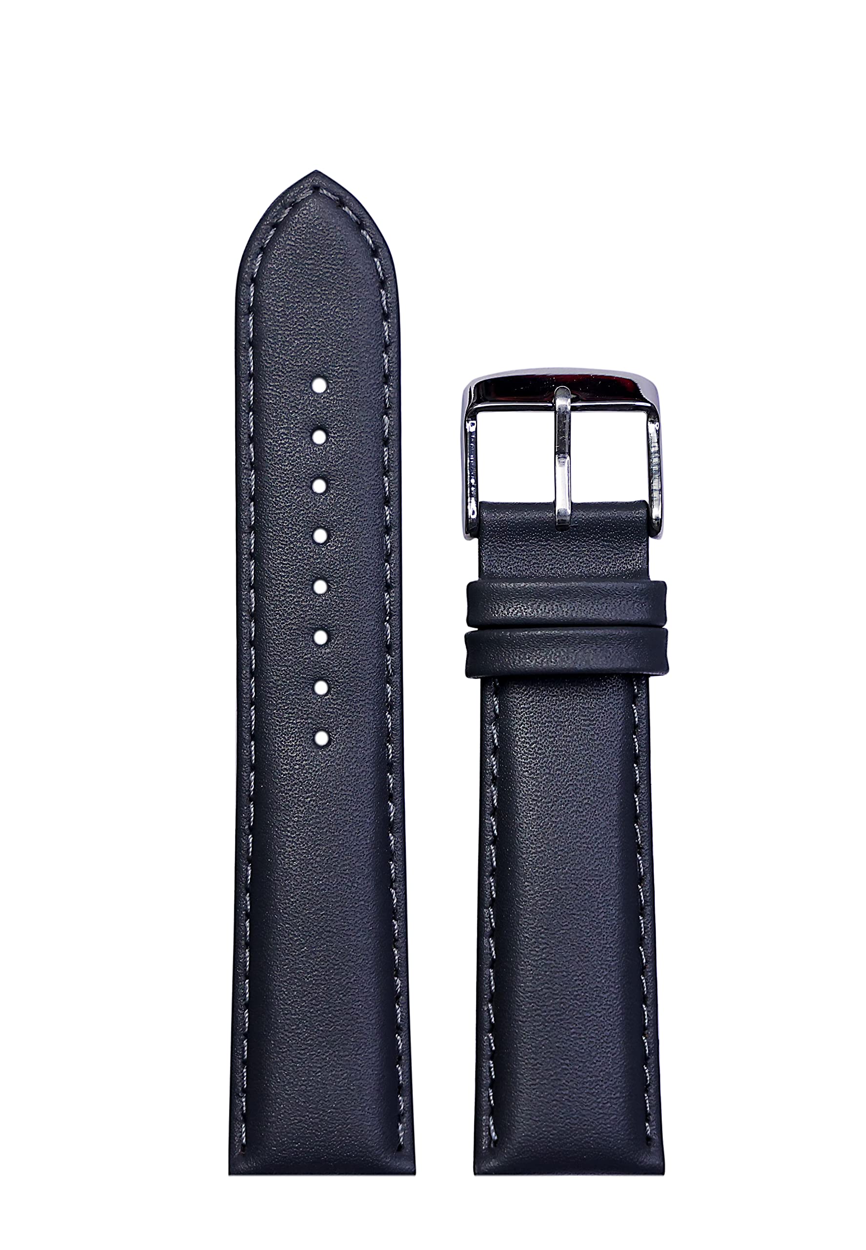 EXOR TARTAN Watch Leather Strap GREY Colour with MATCH Stich HALF DUKE Finish 20MM Size (B0BR82YH7Q) Amazon Price History, Amazon Price Tracker