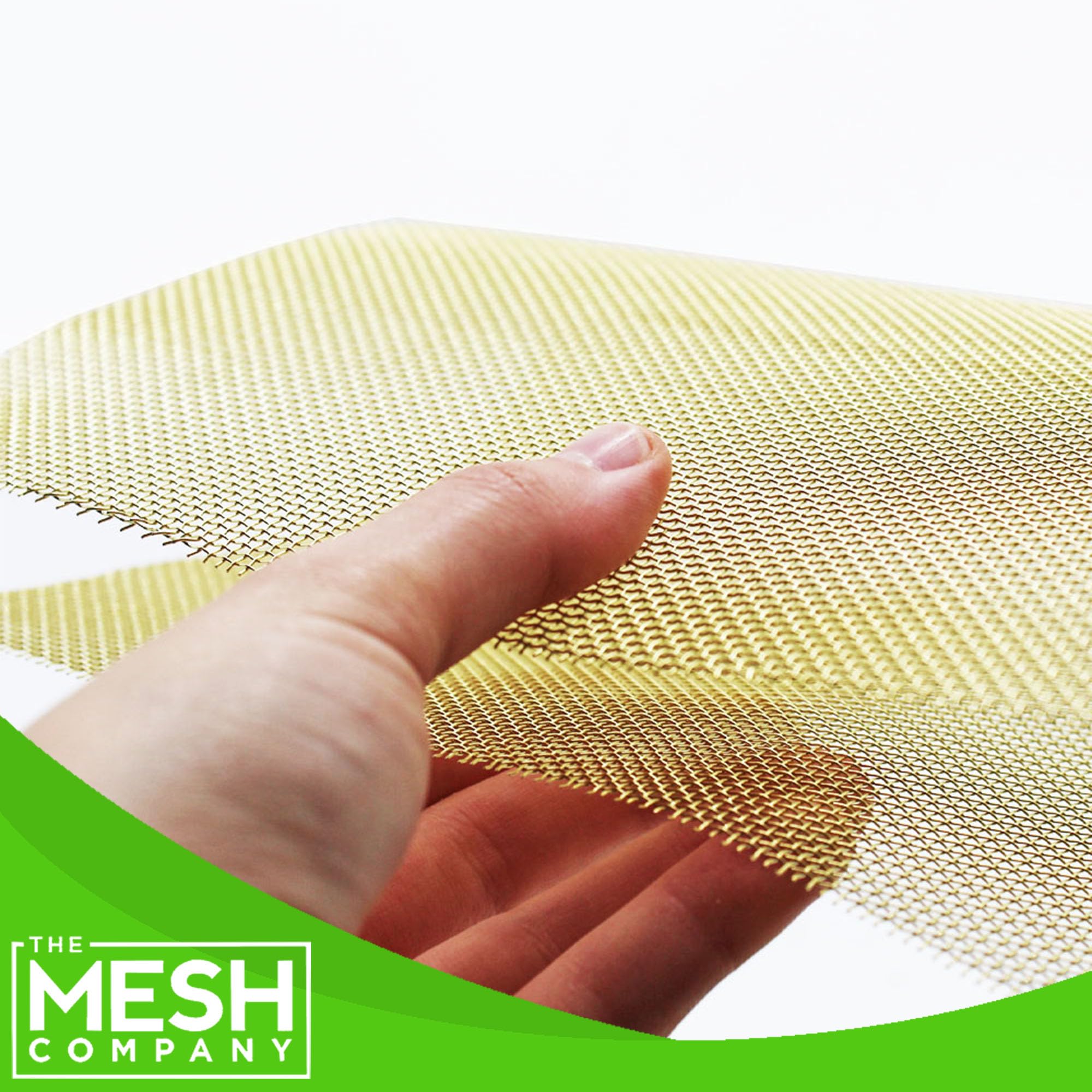 Treillis Laiton Tissé 16 LPI 300x300mm Filtration Décoration Grillage Laiton 300x300mm - Tissé 16 LPI, Trous 1.2mm, Pour Filtration Et Déco Feuille Laiton 300mm