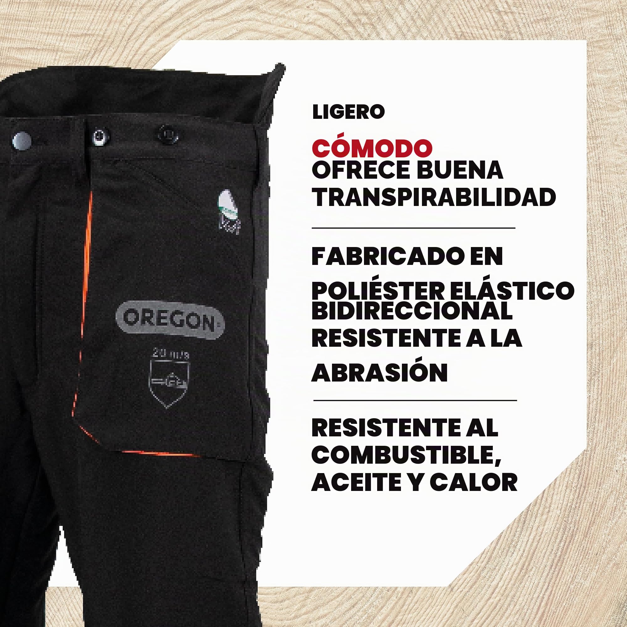 Oregon Yukon Pantalones de Seguridad para Motosierra, Protección Anticorte, Ropa de Trabajo