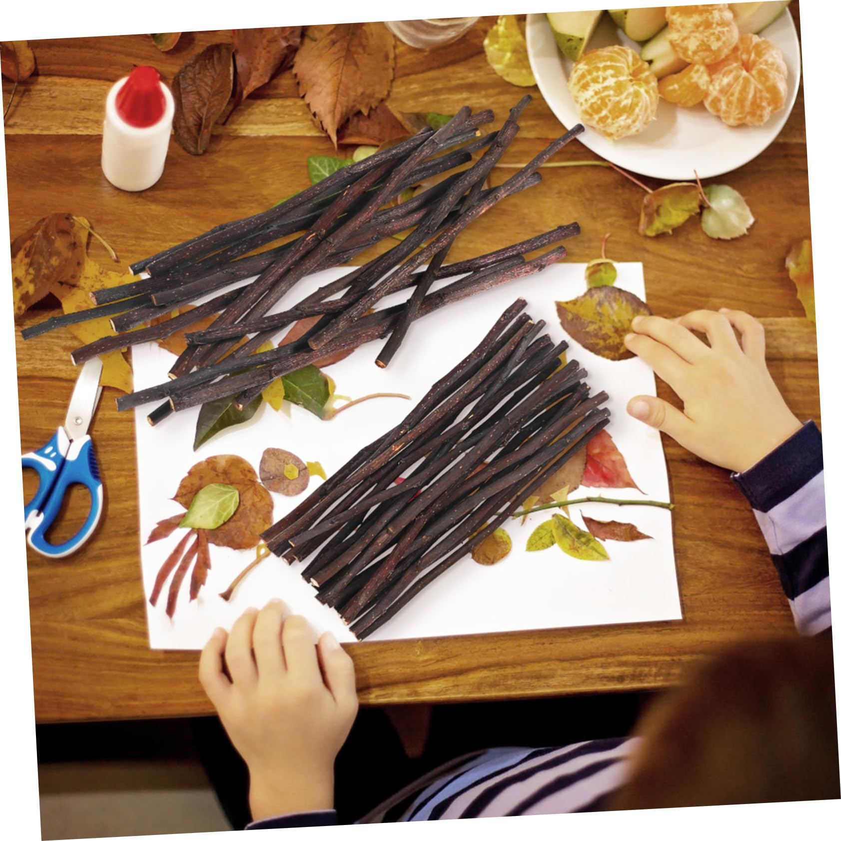 Uonlytech Manualidades Con Palos Palitos De Abedul Para Manualidades Troncos De Ramas Palos De Pintura Largo Ramitas Ramitas Pequeñas Para es De Madera 50 Piezas X 4