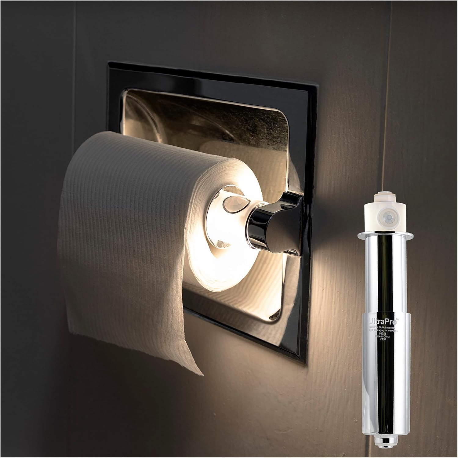UltraPro MotionSensing Toilet Spindle, Battery Operated, Toilet Paper