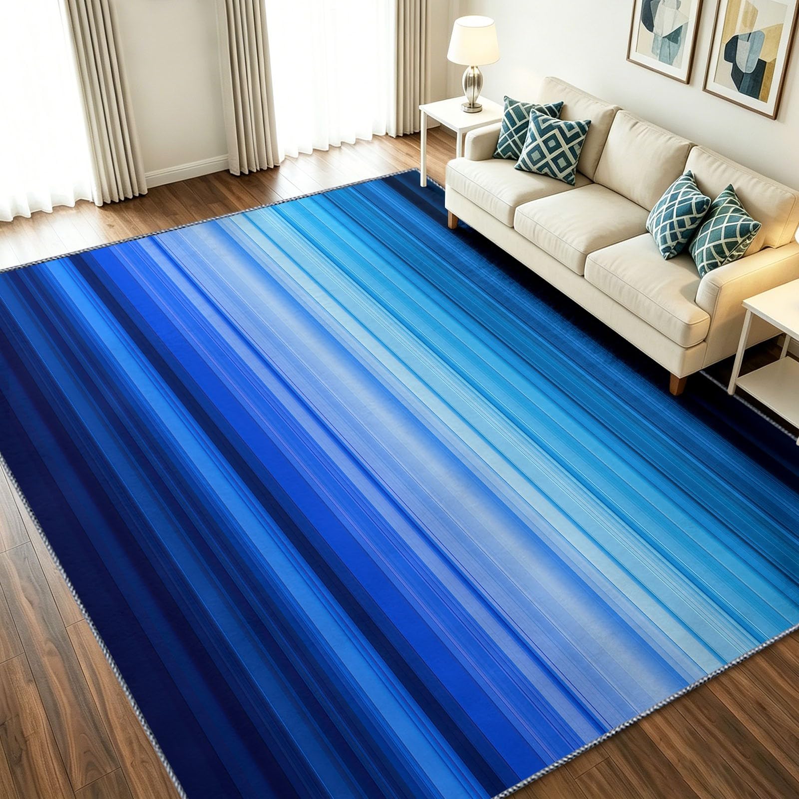 Moquette chambre antidérapant lavable tapis salon moelleux 60x90