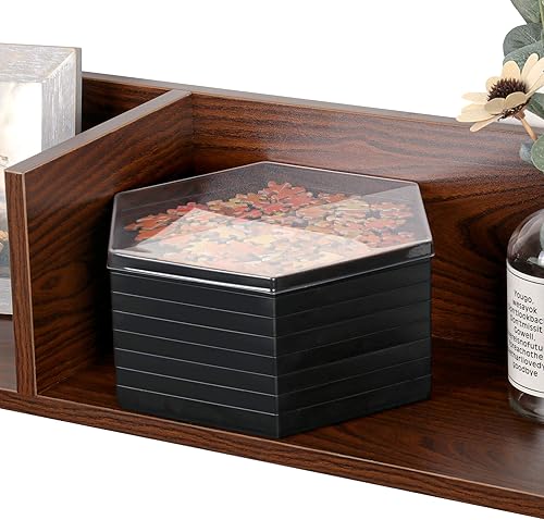 Miniatura 5 de Becko US Bandejas apilables para clasificar rompecabezas, clasificadores de rompecabezas con tapa, accesorio de rompecabezas para hasta 1500 piezas,