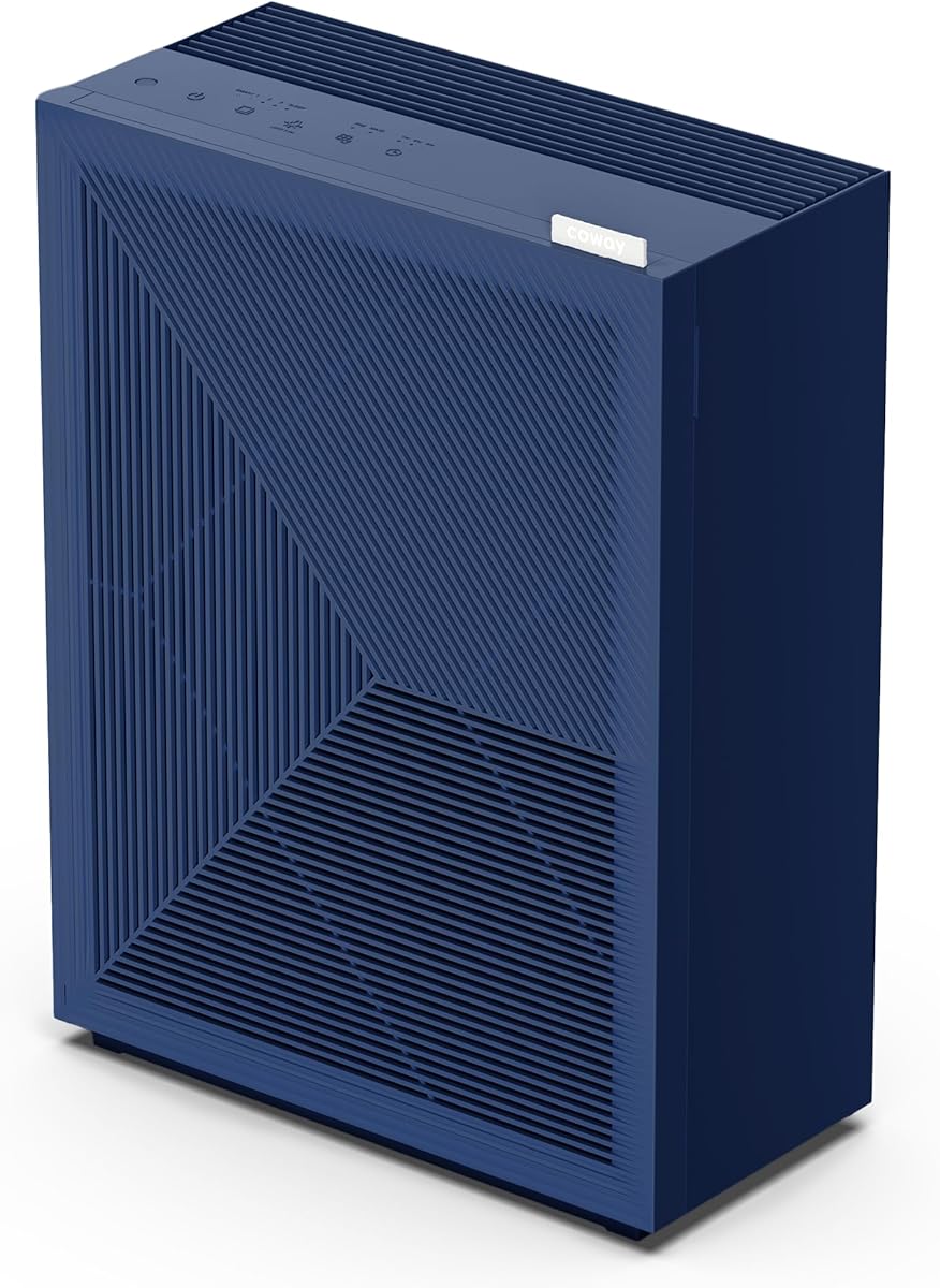 Coway Airmega 160 True HEPA Air Purifier with Air Quality Monitoring, Auto Mode, Filter Indicator, Port Navy