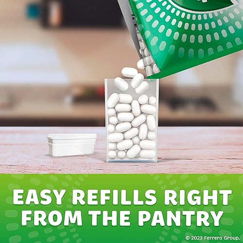 Miniatura 7 de Tic Tac Bolsa de recarga a granel de mentas frescas, caramelos de menta de bolsillo para llevar, incluye paquete recargable vacío, 17.2 oz