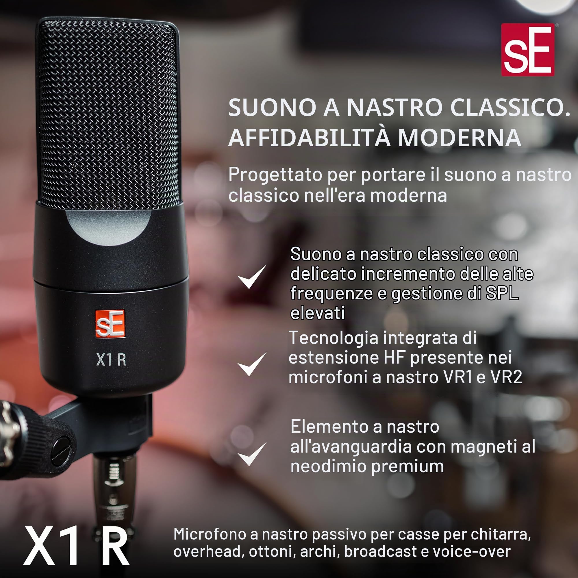 SE ELECTRONICS X1R Microfono a nastro - Microfono a nastro
