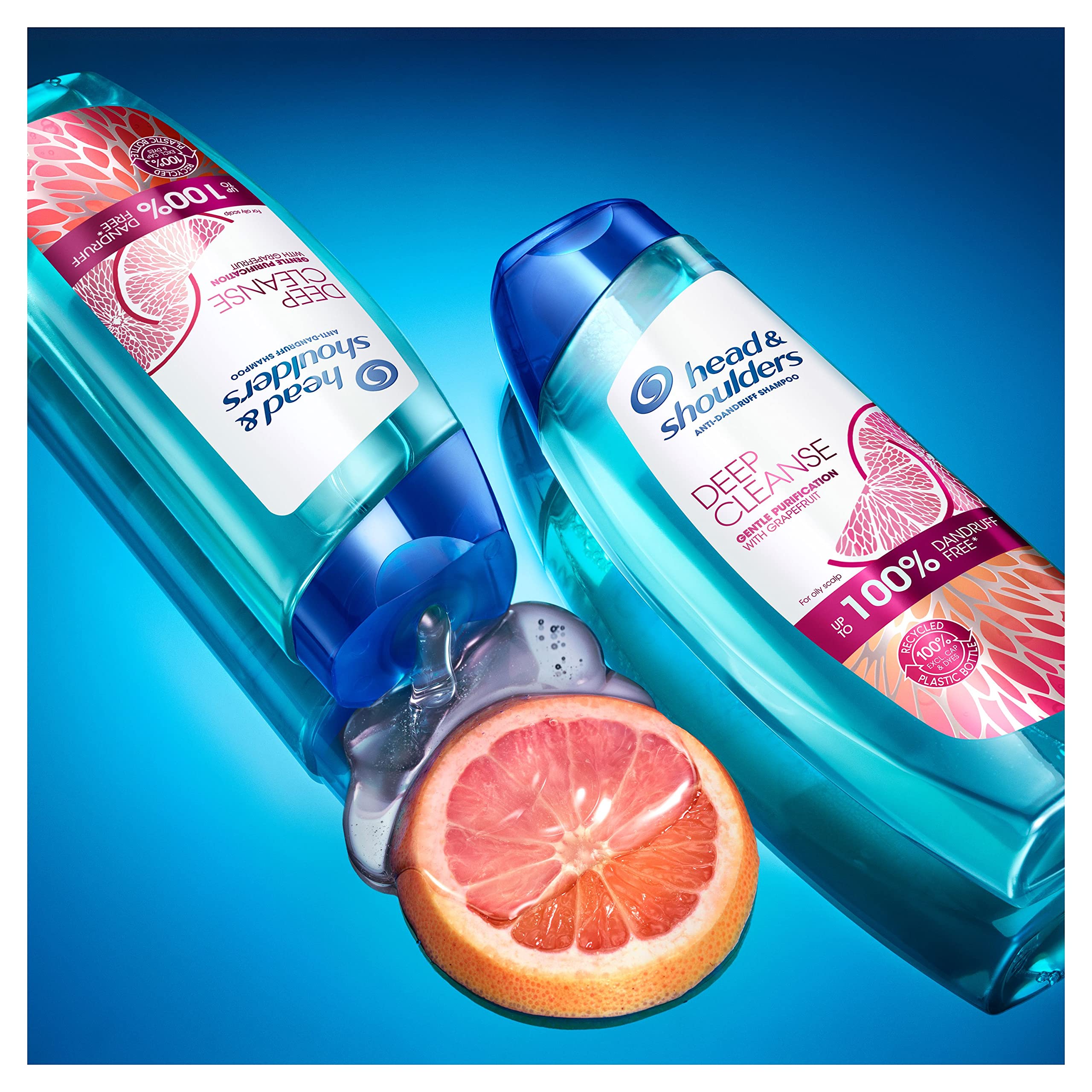 Head & Shoulders Pure Intense Purification En Douceur Shampooing Antipelliculaire 3x250 ml, Aux Agrumes, Pour Cuir Chevelu Gras, Jusqu’à 100 % des pellicules éliminées
