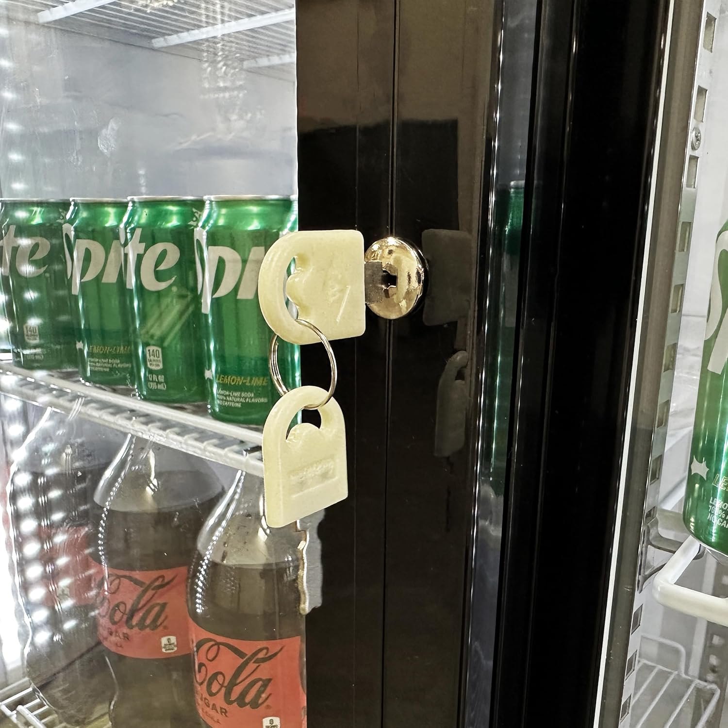Commercial 2 Slide Glass Door Refrigerator Merchandiser, ETL Upright Drink Display Fridge Cooler, 2 Section, 48" W 34 cu.ft. L Fan Cooling, for Restaurant Kitchen Cafe