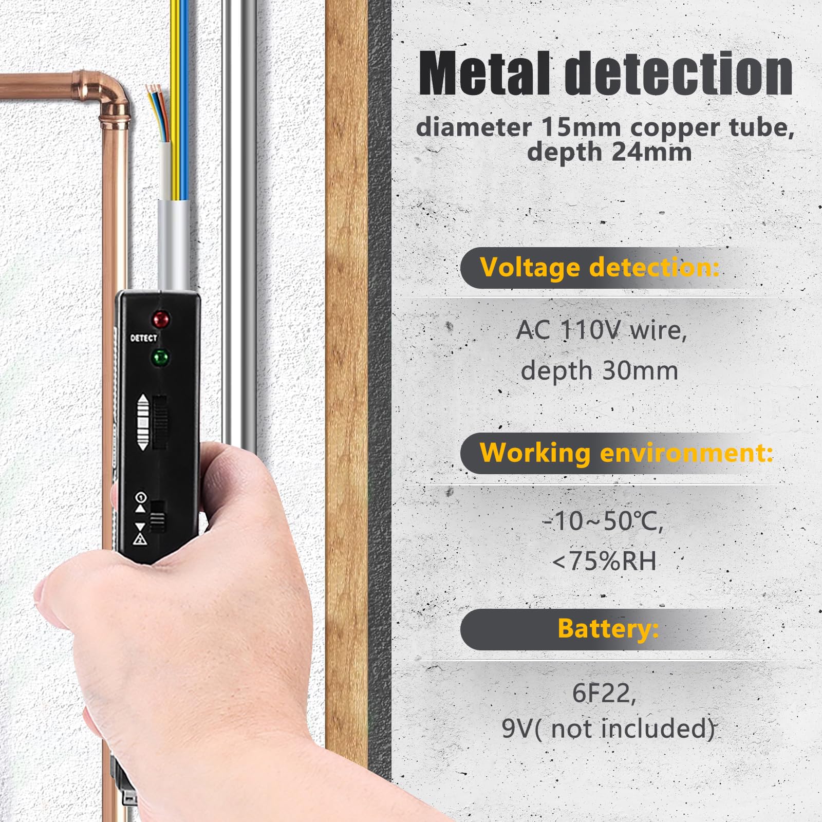 ADA Wall Scanner 80 Muur Detector, Kabel Detector, Muur Scanner