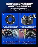 Vista 3 de Orion Motor Tech Espaciadores de rueda de 4 x 4, espaciadores de ruedas para carrito de golf compatibles con EZGO EZ GO Golf Cart Club Car ATV