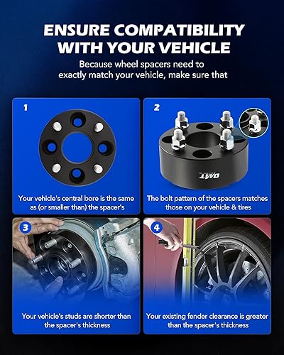 Miniatura 3 de Orion Motor Tech Espaciadores de rueda de 4 x 4, espaciadores de ruedas para carrito de golf compatibles con EZGO EZ GO Golf Cart Club Car ATV