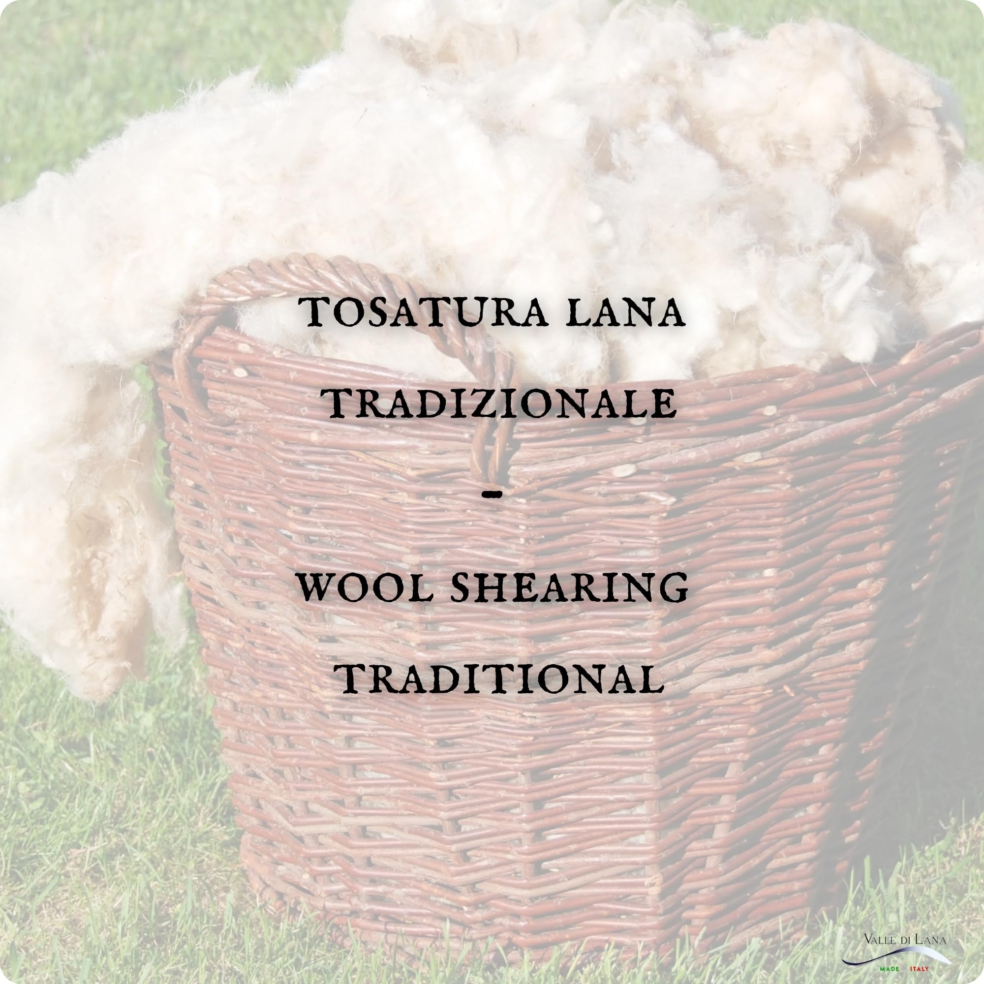 Valle di Lana - Cuscino Saponetta Classico in Lana Merino, Traspirante e Termoregolante, Regolabile in Altezza, Federa in Puro Cotone Lavabile, Made in Italy