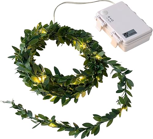 Ashland Paquete de 8: guirnalda de luces de hojas de 10 pies