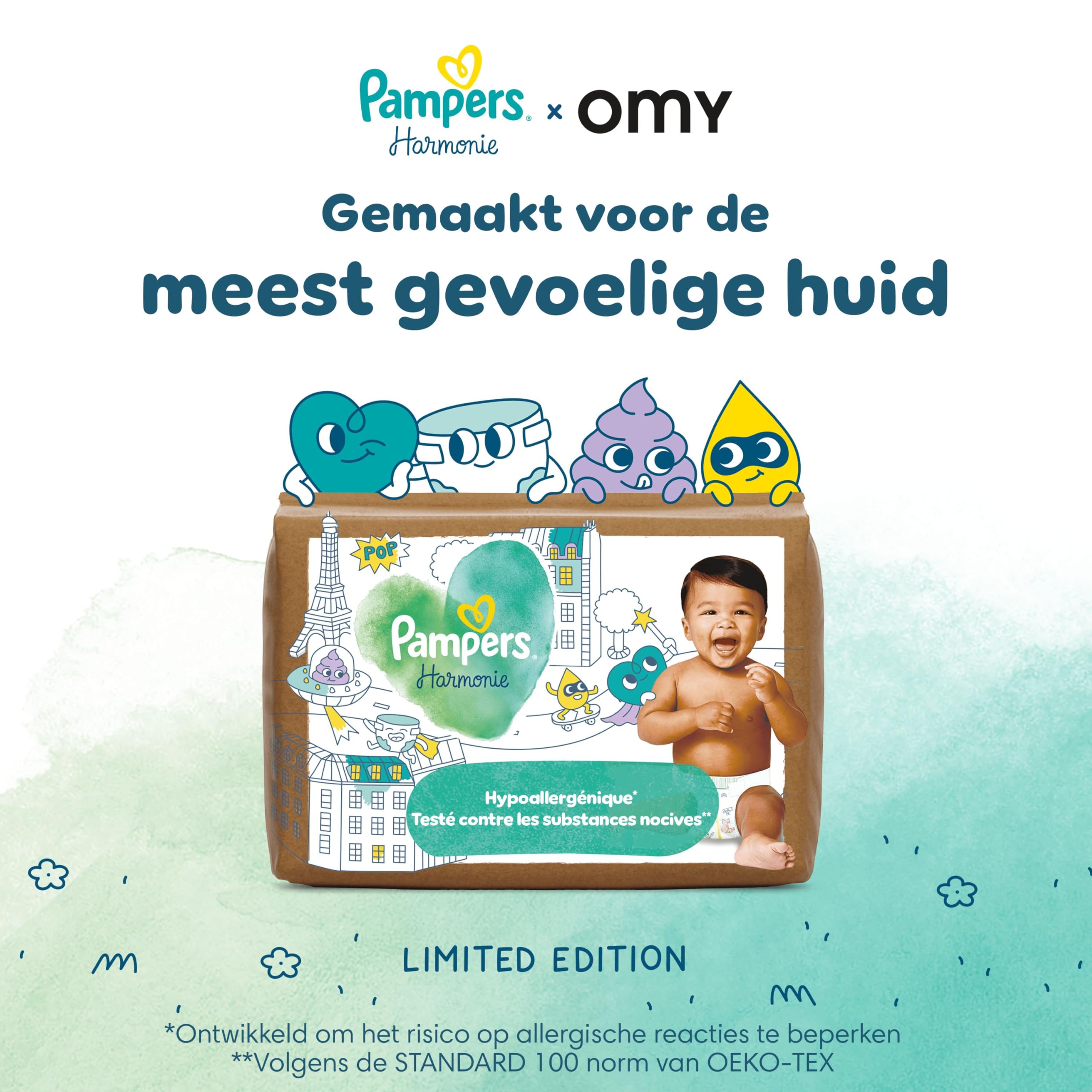 Pampers Harmonie Limited Edition Talla 5, 72 Pañales, 11-16kg