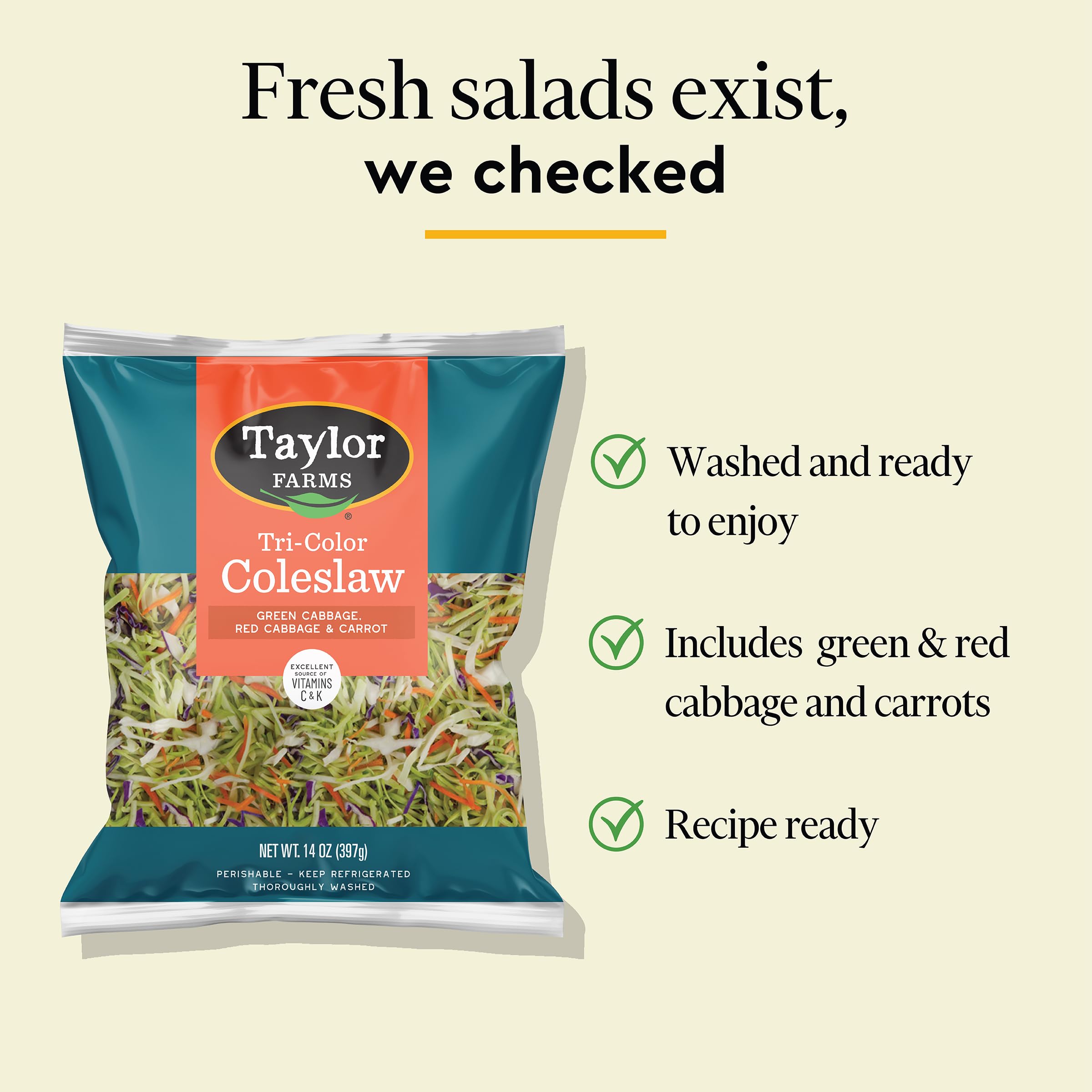 Taylor Farms Coleslaw Kit 14oz — view 5