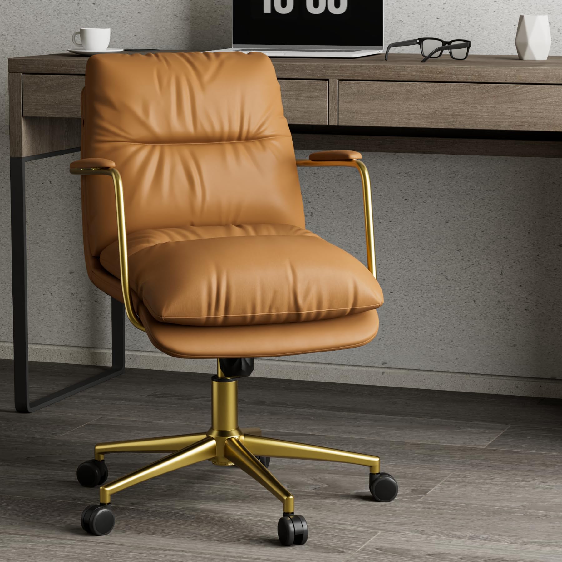 962 APRER xMIDI 20インチ　イエローボディー Amazon.com: dipperchair Home PU Leather Swivel Office Desk